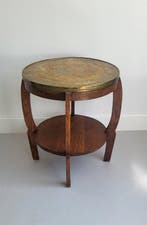Bijzettafel - Eik, Messing - Amsterdamse School