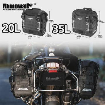 Rhinowalk Waterdichte Motor Zijkoffers 35L/20L Snelontgrende, Motoren, Verzenden, Nieuw