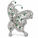 Other brand - Broche - 18 karaat Witgoud, Exclusieve 18k
