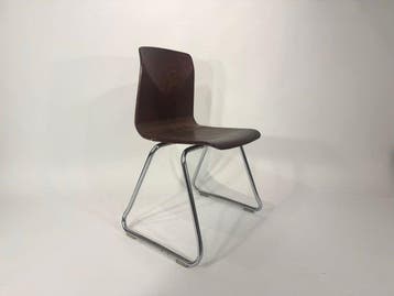 Thur Op Seat - Stoel - Pagholz, Metaal - Sledestoel