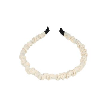 Haarband Diadeem 1cm – Glitter Steentjes – Gerimpelde Stof –, Nieuw