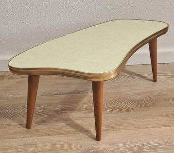 Bijzettafel - Hout - Vintage bloemenplankje