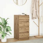 vidaXL Dressoir 37,5x35x76 cm bewerkt hout artisanaal, Minder dan 50 cm, Verzenden, Nieuw, 25 tot 50 cm
