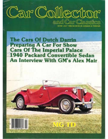 1982 CAR COLLECTOR AND CAR CLASSICS MAGAZINE 07 ENGELS, Nieuw, Author