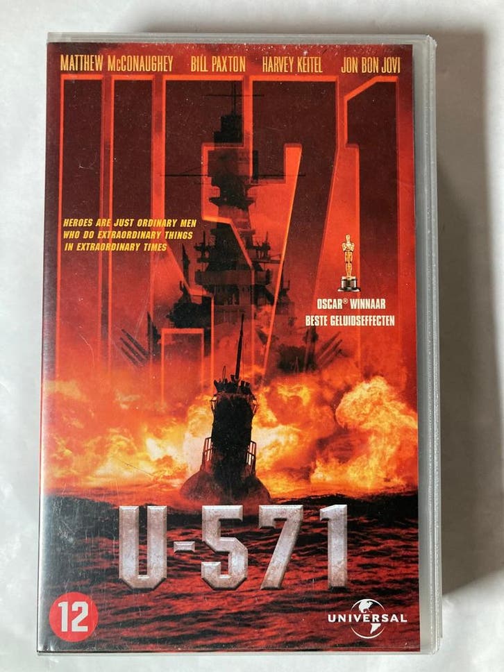 U-571 (VHS), Cd's en Dvd's, VHS | Film, Gebruikt, Verzenden