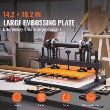Handmatige Leer Snijmachine & Embossing Machine met Verstelb, Verzenden, Nieuw