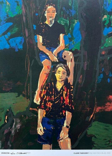 Claire Tabouret (1981) - Zino and Enea (Blue), 2020