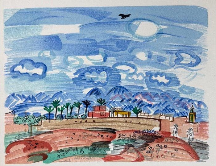 Raoul Dufy (1877-1953) - Marrakech, Antiek en Kunst, Antiek | Overige Antiek