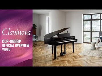 Yamaha Clavinova CLP-865GP PE digitale vleugel, Nieuw, Zwart, Vleugel