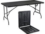 Novitaa FT170DB - Inklapbare Tafel - 170 x 74 cm - 4-6, Verzenden, Nieuw