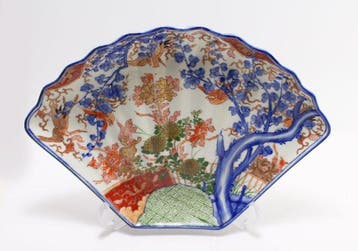 Arita - Bord - Porselein - Imari Waaier bord