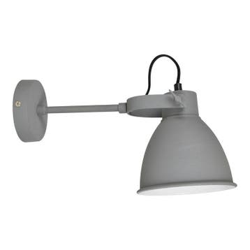 Industriële wandlamp grijs, Locker, Ophalen of Verzenden, Nieuw, Metaal