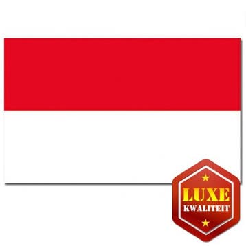 Indonesische vlag luxe kwaliteit - Indonesie versiering, Ophalen of Verzenden, Nieuw