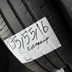 2 x Goodyear Efficientgrip 195-55-16 Zomerbanden 6mm, Gebruikt, 16 inch, Ophalen of Verzenden, Band(en)