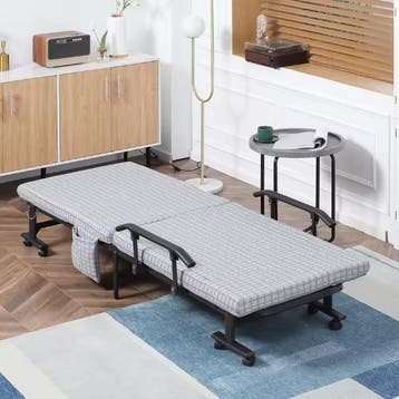 Nieuw: Opvouwbaar logeerbed met rugleuning in 5 standen, Verzenden, Nieuw