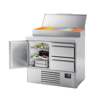 GGM Gastro | Saladette Mini - 978x700mm - 1 deur + 2 lades -, Verzenden, Nieuw in verpakking