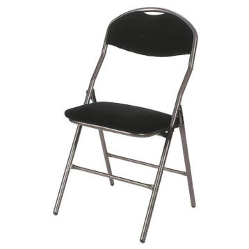 Klapstoel Super | Gestoffeerd | Zwart | 5 stuks, Verzenden, Nieuw in verpakking