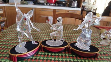 Swarovski - Beeldje - Set di 3 figurine in cristallo: