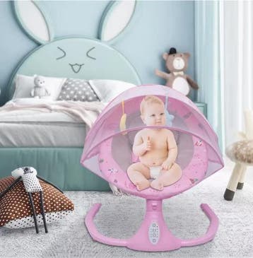 Verstelbare Babyschommel met Afstandsbediening en Muziek, Kinderen en Baby's, Babywiegjes en Ledikanten, Verzenden, Nieuw