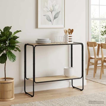vidaXL Dressoir Sonoma Eiken 93.5 x 38 x 75 cm Bewerkt hout, Huis en Inrichting, Verzenden, Nieuw, Overige houtsoorten, Minder dan 50 cm