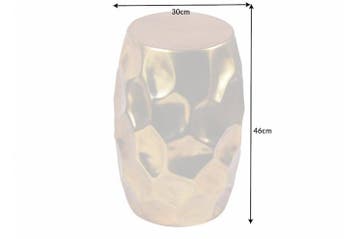 Handgemaakte bijzettafel ORGANIC ORIENT 50cm goud metaal, Ophalen of Verzenden, Nieuw