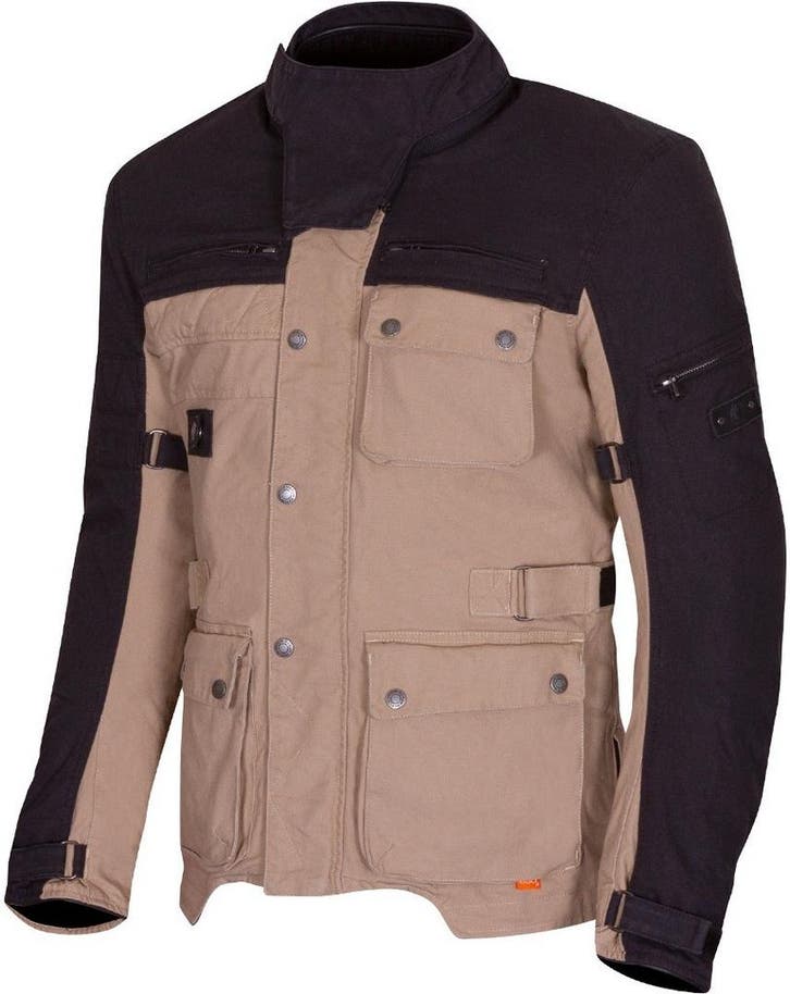 Merlin Mahala D3O Explorer Zwart Beige Textiele Motorjas, Motoren, Kleding | Motorkleding, Heren, Nieuw met kaartje, Jas | textiel