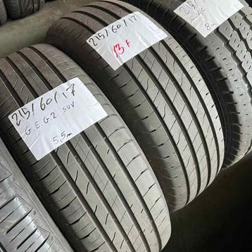 2 x Goodyear 215-60-17 Zomerbanden 5,5mm, 17 inch, Ophalen of Verzenden, Band(en), Personenwagen