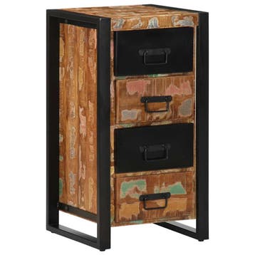 vidaXL Ladekast 40x40x75 cm massief gerecycled hout, Minder dan 50 cm, Verzenden, Nieuw, Minder dan 100 cm