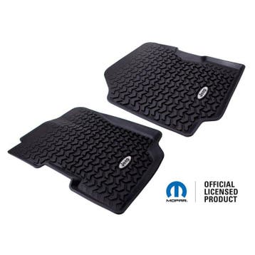 Rugged Ridge Floor Liner Front Black 1976-1995 Jeep Logo, Ophalen of Verzenden, Nieuw
