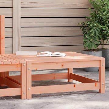 vidaXL Tuinvoetenbank 70x70x30 cm massief douglashout, Verzenden, Nieuw