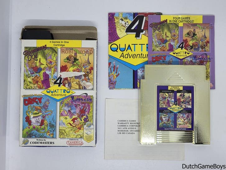 Nintendo NES - Codemasters - Quatro Adventure - USA, Spelcomputers en Games, Games | Nintendo NES, Gebruikt, Verzenden