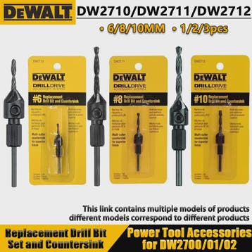 DEWALT DW2710/DW2711/DW2712 Vervangende Boor- en Verzinkset, Verzenden, Nieuw