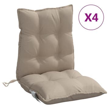 Tuinkussens Oxford Taupe 4st | Tweedekansje | OP=OP, Tuin en Terras, Tuinmeubel-accessoires, Ophalen of Verzenden, Zo goed als nieuw