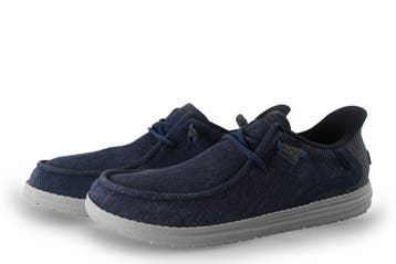Skechers Instappers in maat 43 Blauw, Kleding | Heren, Schoenen, Overige typen, Zo goed als nieuw, Skechers, Verzenden