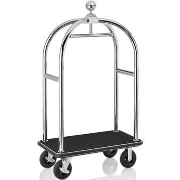 Bagagetrolley | DRIFT | RVS | Zwart | Wielen (Geremd) |, Verzenden, Nieuw in verpakking