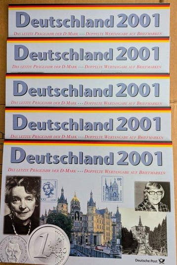 Duitsland. D-Mark Kursmünzensatz 2001, inkl.