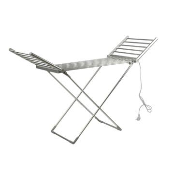 Alora Elektrisch Verwarmd Droogrek - Zilver - 20 Stangen -, Nieuw