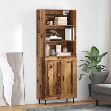 vidaXL buffetkast Oud Hout 69,5 x 34 x 180 cm Geengineerd, Minder dan 50 cm, Verzenden, Nieuw, Minder dan 100 cm