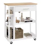 Keukentrolley met Werkblad, Lade en Planken – 73×88×38 cm, Verzenden, Nieuw