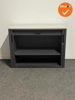Roldeurkast - Basic - 75x100x45 - Refurbished - Antraciet me, Werkplek, Ophalen of Verzenden, Gebruikt, Kast
