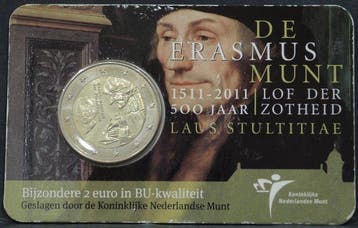 Nederland. 2 Euro 2011 Erasmus (Zonder minimumprijs)