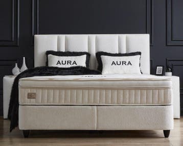 Opbergboxspring Aura - 90 x 200, Nieuw