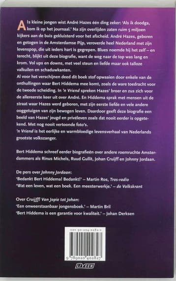 n Vriend 9789020402827 Bert Hiddema, Verzenden, Gelezen, Bert Hiddema