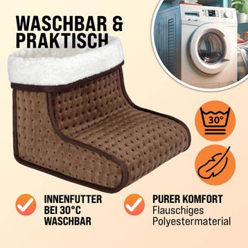 Elektrische Voetenwarmer Bruin 6 Standen 100W (Voor in Huis), Verzenden, Nieuw