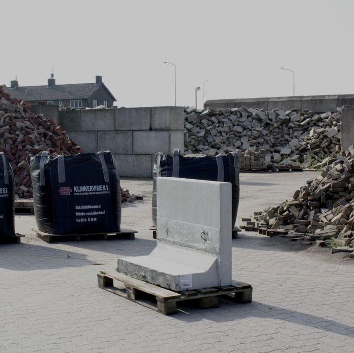 Profi- Keerwand grijs 80 cm hoog, 49 cm Lang, ca.49-55 cm..., Tuin en Terras, Bielzen en Borders, Nieuw, Ophalen of Verzenden