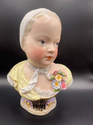 Meissen - Buste, Busto em Porcelana de Meissen -Princesa