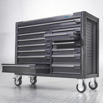 Datona Gereedschapswagen tech-line 125 cm - Datona - Zwart, Ophalen of Verzenden, Nieuw