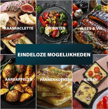 Princess 162660 Raclette Purify 8 personen - Met ingebouwde, Ophalen of Verzenden, Zo goed als nieuw, Princess