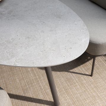 Salute low dining tafel ovaal 220x105xH69 cm keramiek terre, Ophalen of Verzenden, Nieuw