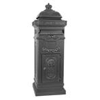 Engelse Kolom brievenbus XL Zwart Brievenbussen moderne, Ophalen of Verzenden, Nieuw, Aluminium, Staande brievenbus